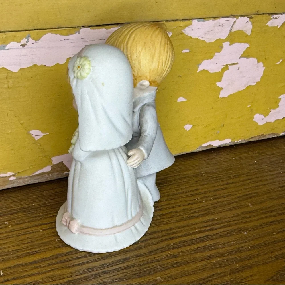 Retro LEFTON Christopher Collection Bride And Groom Vintage Wedding Cake Topper
